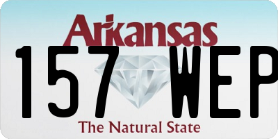 AR license plate 157WEP
