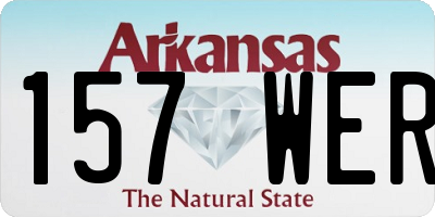 AR license plate 157WER