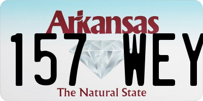 AR license plate 157WEY