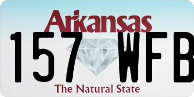 AR license plate 157WFB