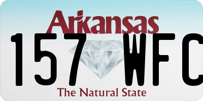 AR license plate 157WFC