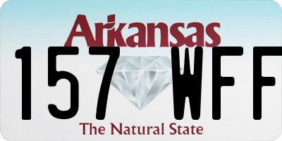 AR license plate 157WFF