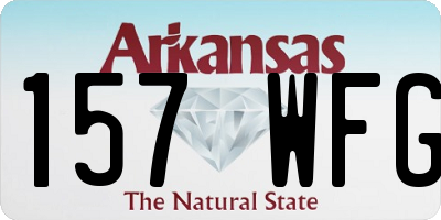AR license plate 157WFG