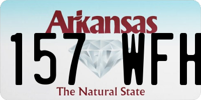 AR license plate 157WFH