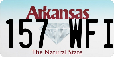AR license plate 157WFI