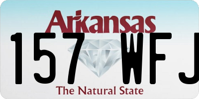 AR license plate 157WFJ