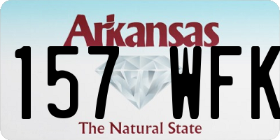 AR license plate 157WFK