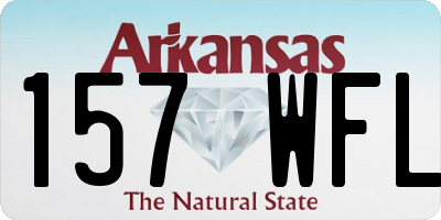 AR license plate 157WFL