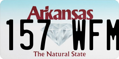 AR license plate 157WFM