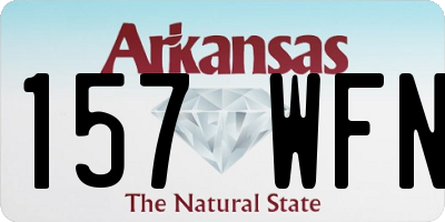 AR license plate 157WFN