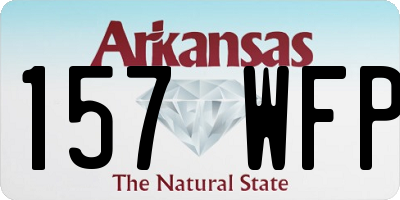 AR license plate 157WFP
