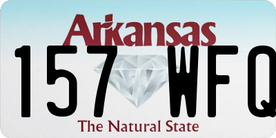 AR license plate 157WFQ