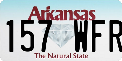 AR license plate 157WFR