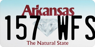 AR license plate 157WFS