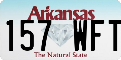 AR license plate 157WFT