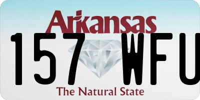 AR license plate 157WFU