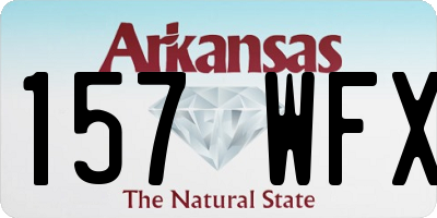 AR license plate 157WFX