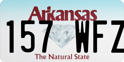 AR license plate 157WFZ