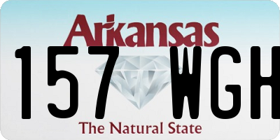 AR license plate 157WGH