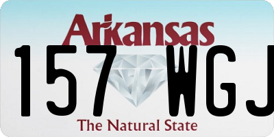 AR license plate 157WGJ