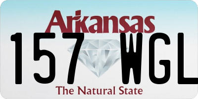 AR license plate 157WGL
