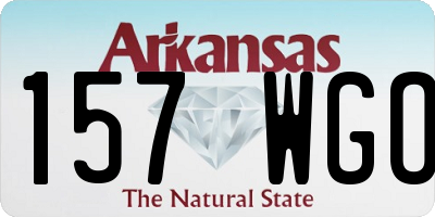 AR license plate 157WGO