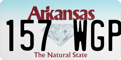AR license plate 157WGP