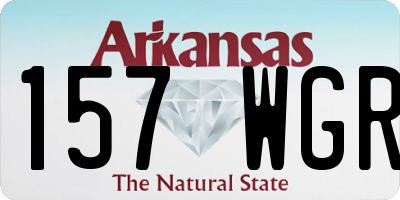 AR license plate 157WGR