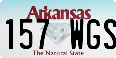 AR license plate 157WGS