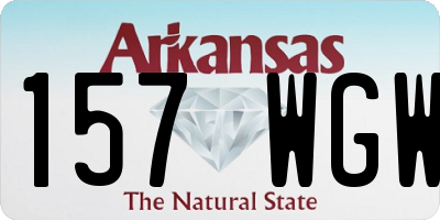 AR license plate 157WGW