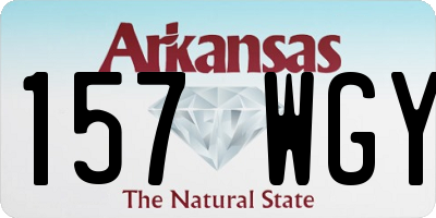 AR license plate 157WGY