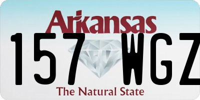 AR license plate 157WGZ