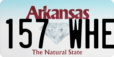 AR license plate 157WHE