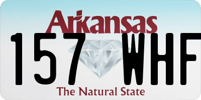 AR license plate 157WHF