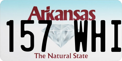 AR license plate 157WHI
