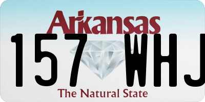 AR license plate 157WHJ