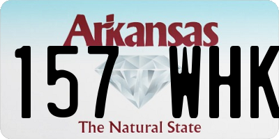 AR license plate 157WHK
