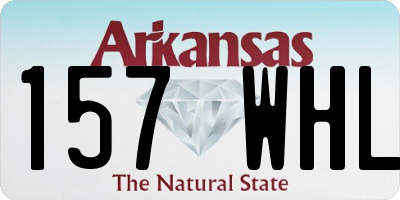 AR license plate 157WHL