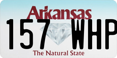 AR license plate 157WHP