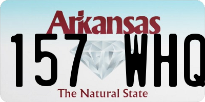 AR license plate 157WHQ