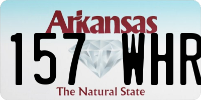 AR license plate 157WHR