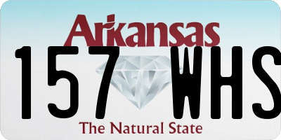 AR license plate 157WHS