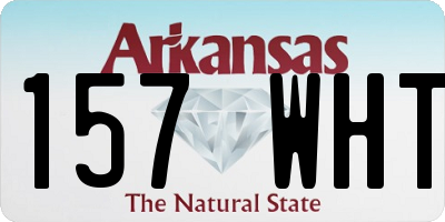 AR license plate 157WHT