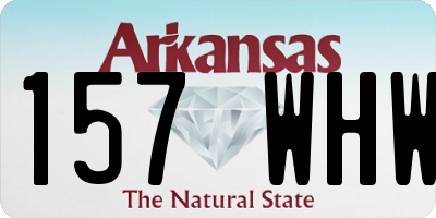 AR license plate 157WHW