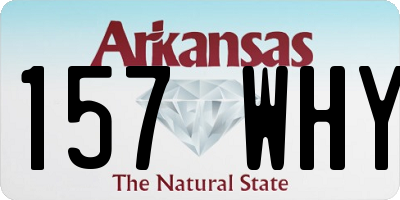 AR license plate 157WHY