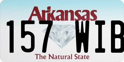 AR license plate 157WIB