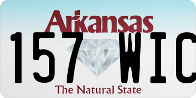 AR license plate 157WIC