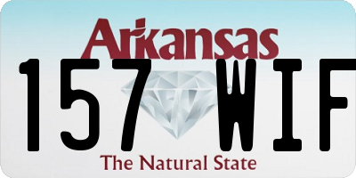 AR license plate 157WIF