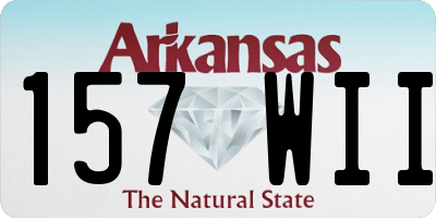 AR license plate 157WII