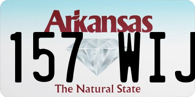 AR license plate 157WIJ